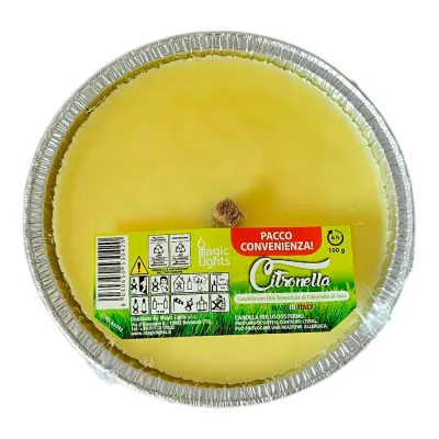 Vela citronela para exterior ø14 cm, 3 uds