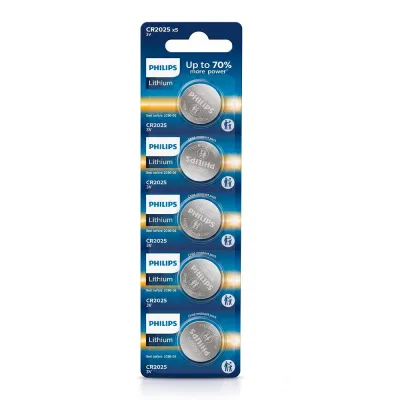 Pila litio cr2025 3 v, 5 uds, blíster