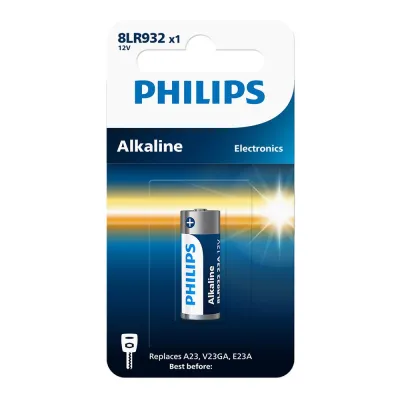 Pila alcalina 23a, 12v, 8lr932/01b, blíster