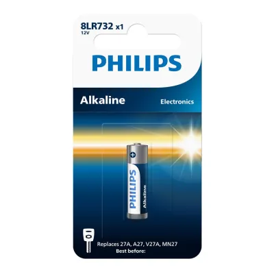 Pila alcalina 27a, 12v, 8lr732, blíster