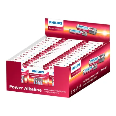 Pilas power alcalina, 30 x blister 4 uds aa + 20 x blister 4 uds aaa, expositor