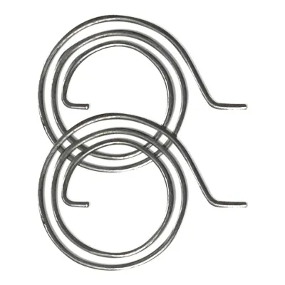 Muelle manilla, modelo mll02, de acero con acabado zincado, ø29 x 1,7 mm, 2 uds, blister