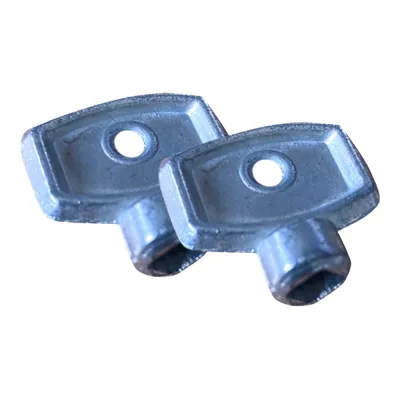 Llave para purgar radiador, modelo llv06, de zamak con acabado niquelado, ø9 x 24,55 x 23 mm, 2 uds, blister
