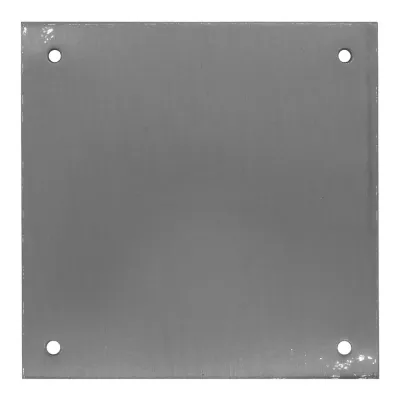 Placa ciega, modelo plp12, de acero inoxidable con acabado inox, 80 x 80 mm