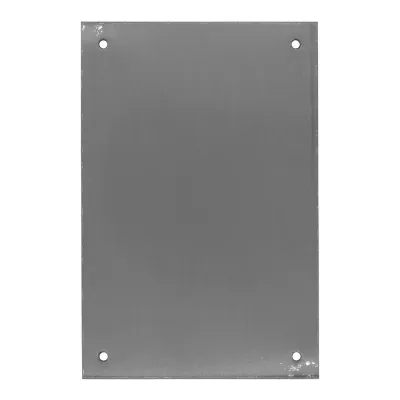 Placa ciega, modelo plp12, de acero inoxidable con acabado inox, 80 x 120 mm
