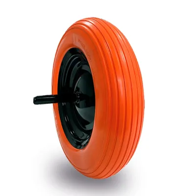 Rueda impinchable, banda de rodadura de poliuretano expandido, carga máxima 75 kg, ø360 mm
