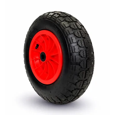 Rueda neumática, banda de rodadura 4 lonas, carga máxima 130 kg, ø360 mm