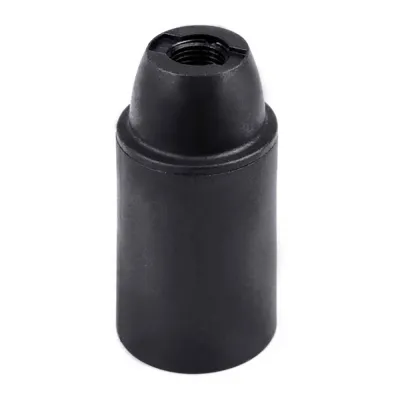 Portalámparas termoplástico liso e14, ø27 x 53 mm, negro