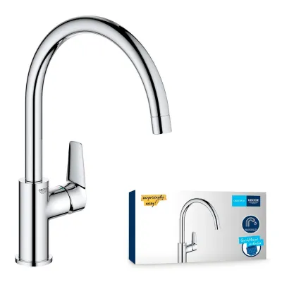 Grifo monomando de cocina con caño alto serie start edge