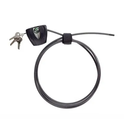 Cable de acero trenzado, python, ajustable, con llave, ø0,5 x 180 cm, blister