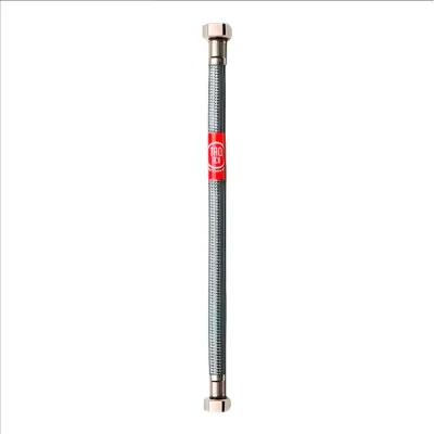 Latiguillo flexible inoxidable sanitario, m-h 3/8 pulg, 25 cm