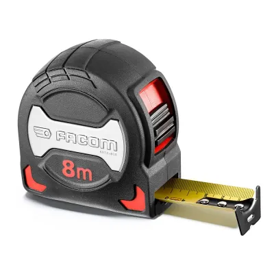 Flexómetro serie grip bi-material 8 m x 28 mm