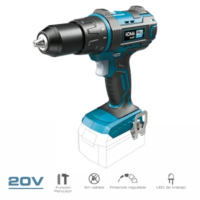 Taladro percutor 20 v (sin baterría ni cargador)