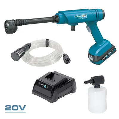 Kit hidrolimpiadora 20 v + batería 2.0 ah 08770 + cargador 2,3 a 08772