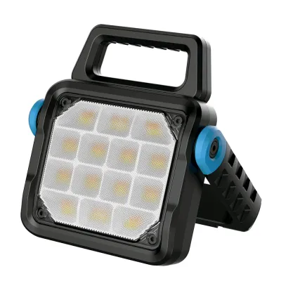 Foco led profesional de trabajo fp-40, recargable, 4cct, 60 w, 6500 lm, 8000 mah, 224 x 53 x 245 mm