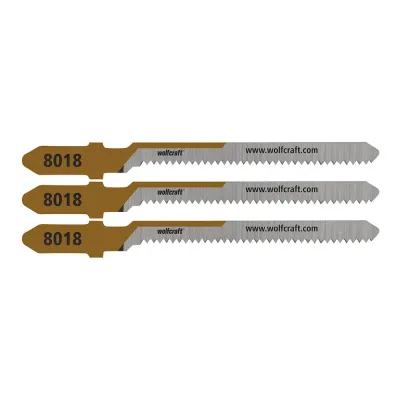 Hojas de sierra de calar, hcs, vástago en t, corte curvo fino, 20 mm, blíster 3 uds
