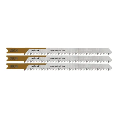 Hojas de sierra de calar, hcs, vástago en u, corte fino, 65 mm, blíster 3 uds