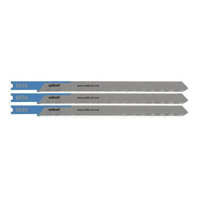 Hojas de sierra de calar, hss, vástago en u, para tubos de metal de ø110 mm, 3 mm, blíster 3 uds