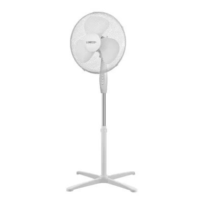 Ventilador de pie 38 w, blanco, ø40 cm, ø62 x 98 - 122 cm