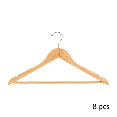 Perchas de madera 45 x 23,5 cm, 8 uds