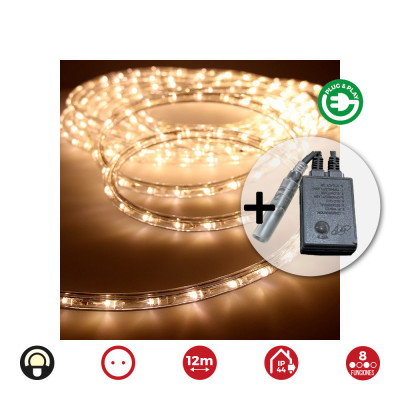Kit flexiled multifuncion blanco calido 12 m