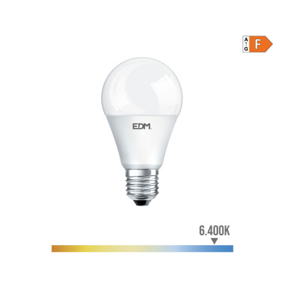 Bombilla "crepuscular" standard led e27 10 w 932 lm 6400 k luz fria ø6 x 11 cm