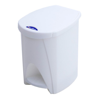 Papelera pedal blanco 20 x 26 x 28 cm 7 l