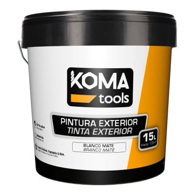 Pintura plastica blanca mate 15 l interior y exterior