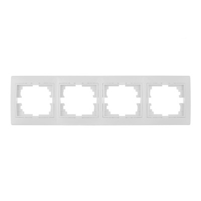 Marco horizontal para 4 elementos blanco 296x81x10mm serie europa solera erp74u