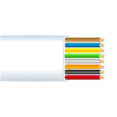 Cable telefónico 8 vias blanco cat.3 euro/m